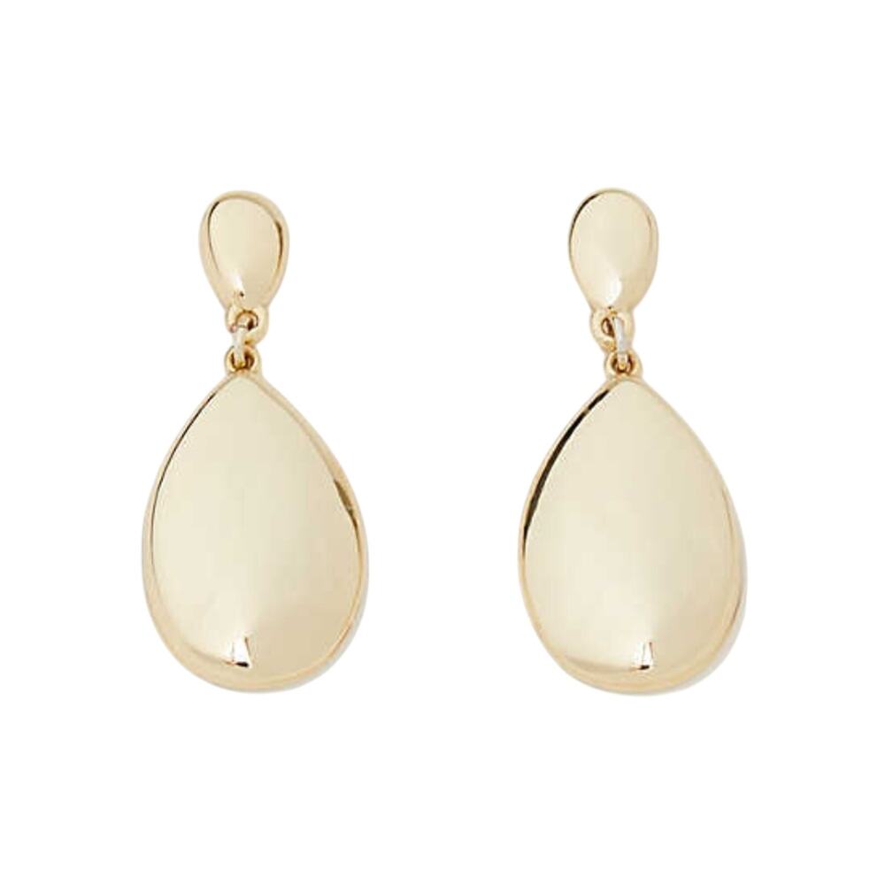 NWT LOFT Gold Teardrop 1 3/4" Earrings